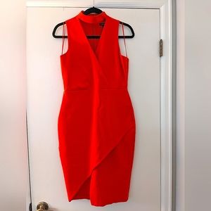 River Island formal/cocktail dress in deep coral